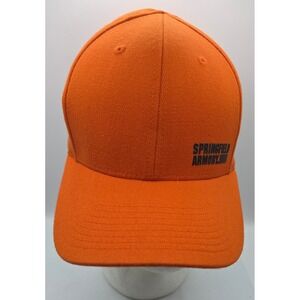 Springfield Armory Hat Fitted S/M Stretch Baseball Cap Orange USAdult‎